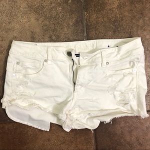 American Eagle distressed denim shorts
